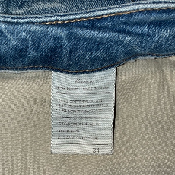 KanCan Distressed Blue Jean Shorts - Picture 4 of 4